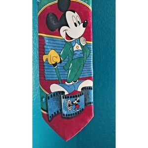 Vintage Walt Disney Mickey Mouse Steamboat Willie Anniversary Men's Tie